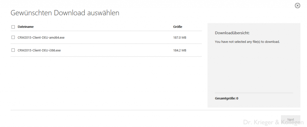 CRM Outlook Client Download sorgt gelegentlich für Konfusion