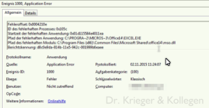 Eintrag im Log beim WebDAV Zugriff
