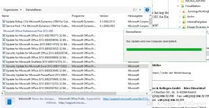 Deinstallation von KB 3115262 behebt das Problem