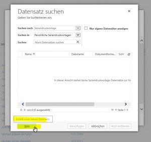 seriendruck-datensatz-suchen