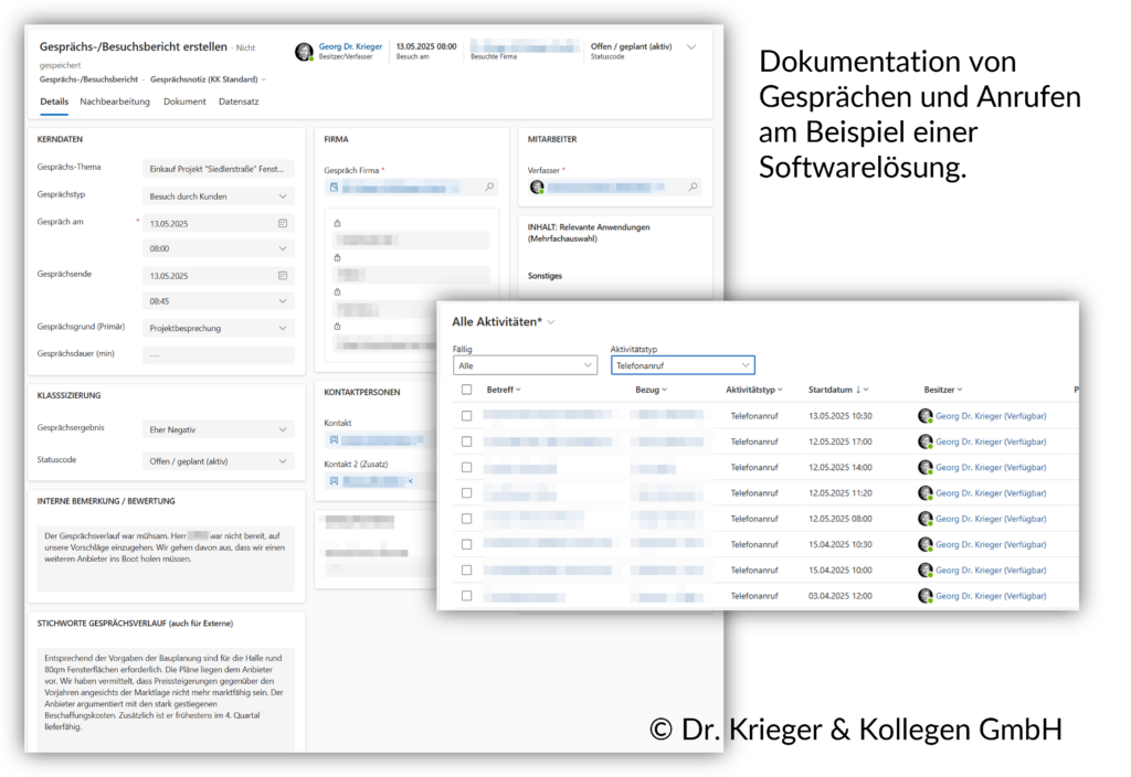 Softwaregestützte Dokumentation der Beshcaffungsprozesse